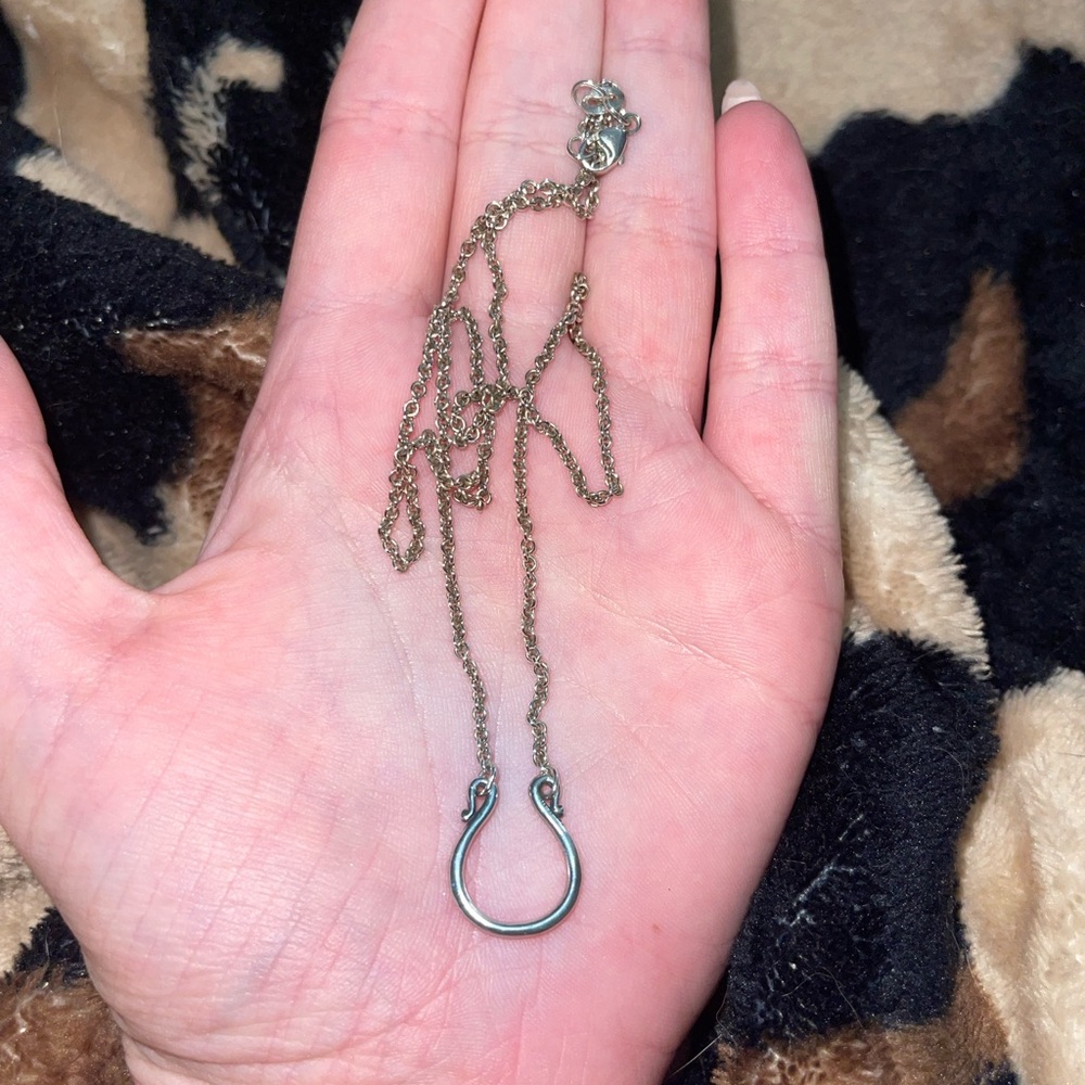 James Avery Silver Horseshoe Necklace